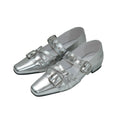 Mooreyu Small Square Head Rivet Ballet Flats