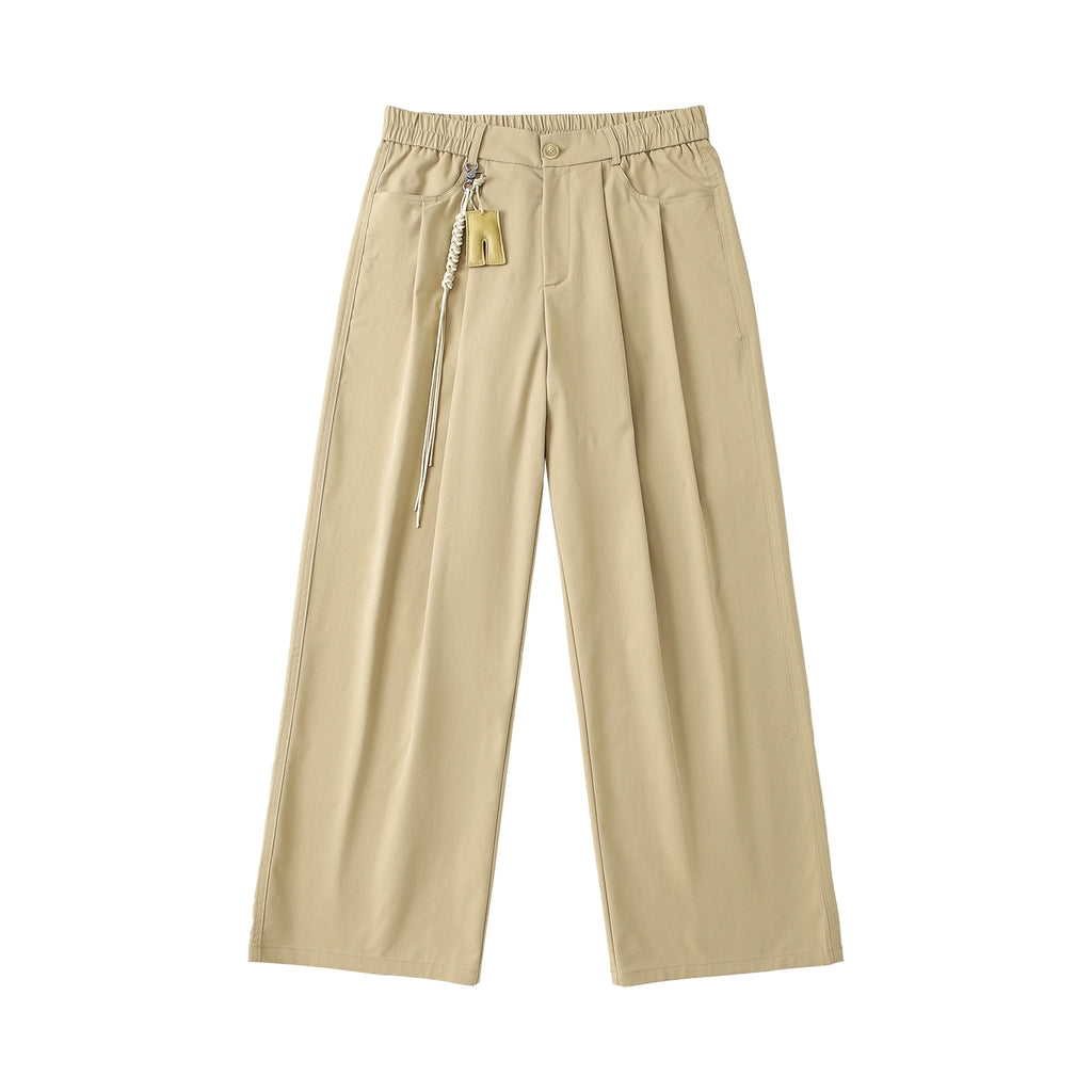 LR MADE Tencel Straight Casual Trousers
