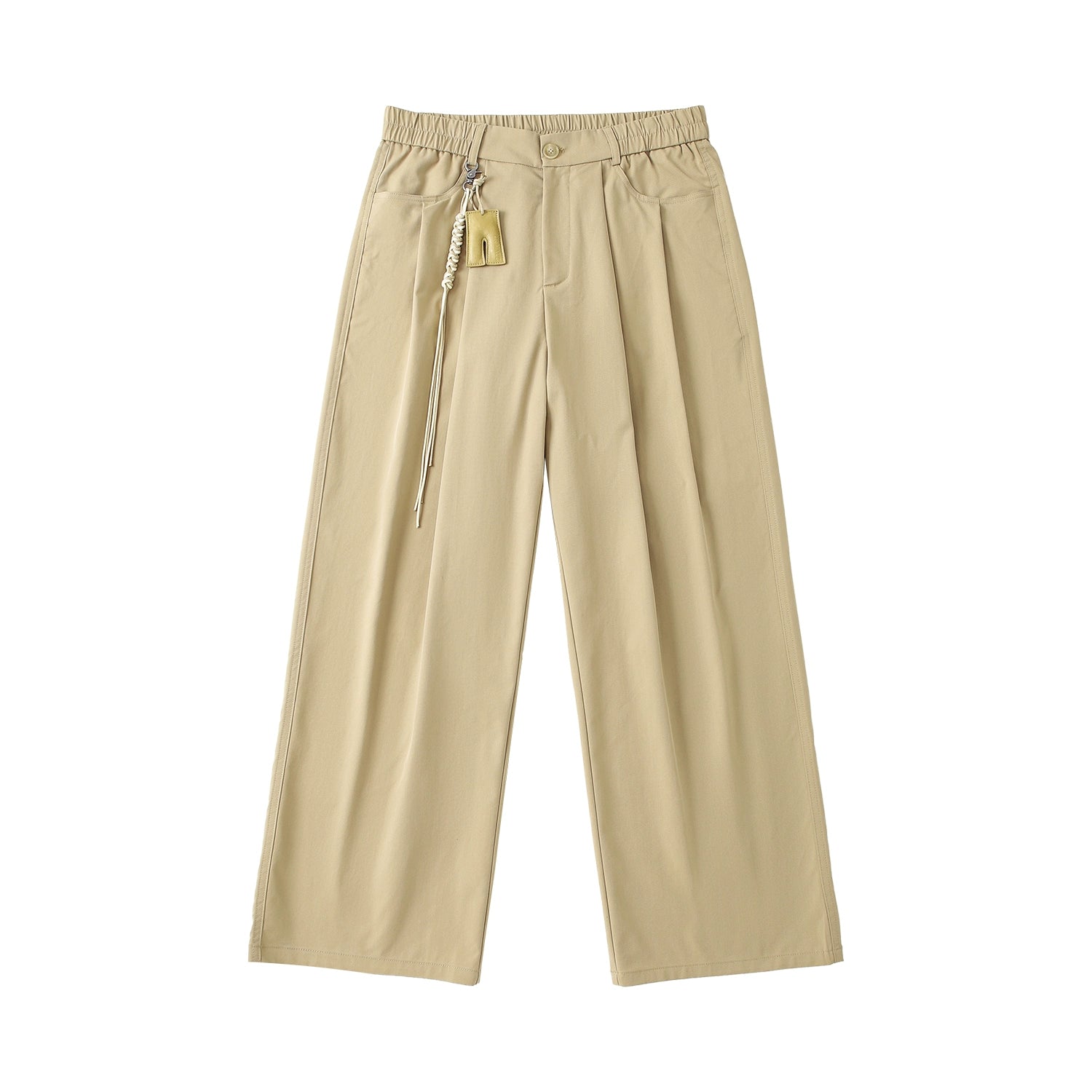 LR MADE Tencel Straight Casual Trousers