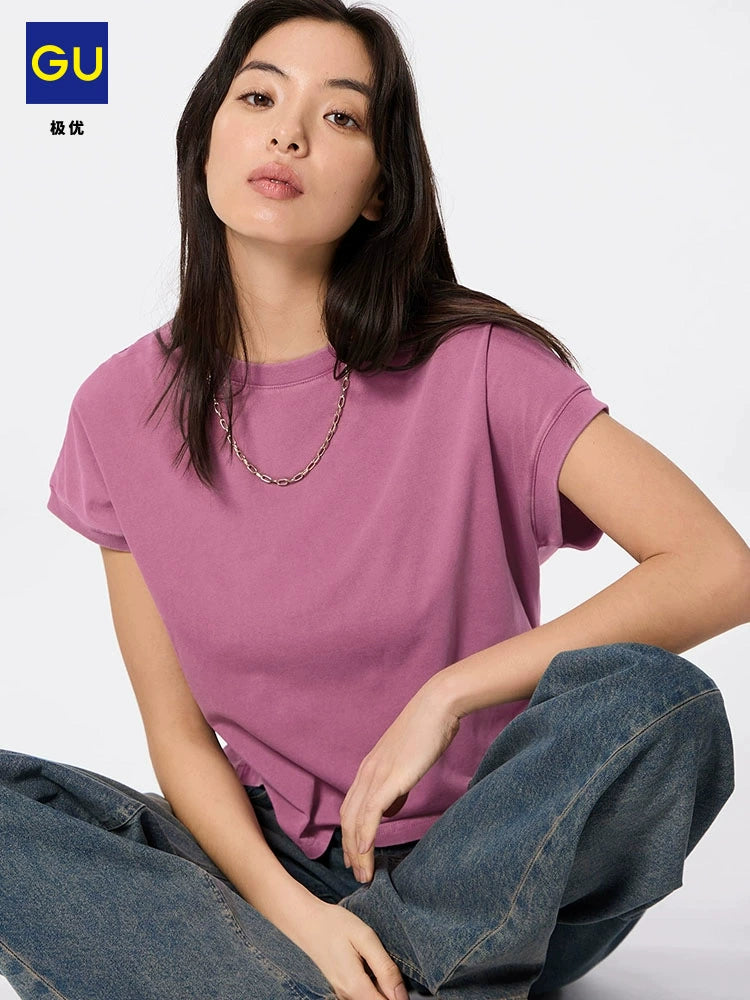 GU Retro Feeling Loose and Simple Tee