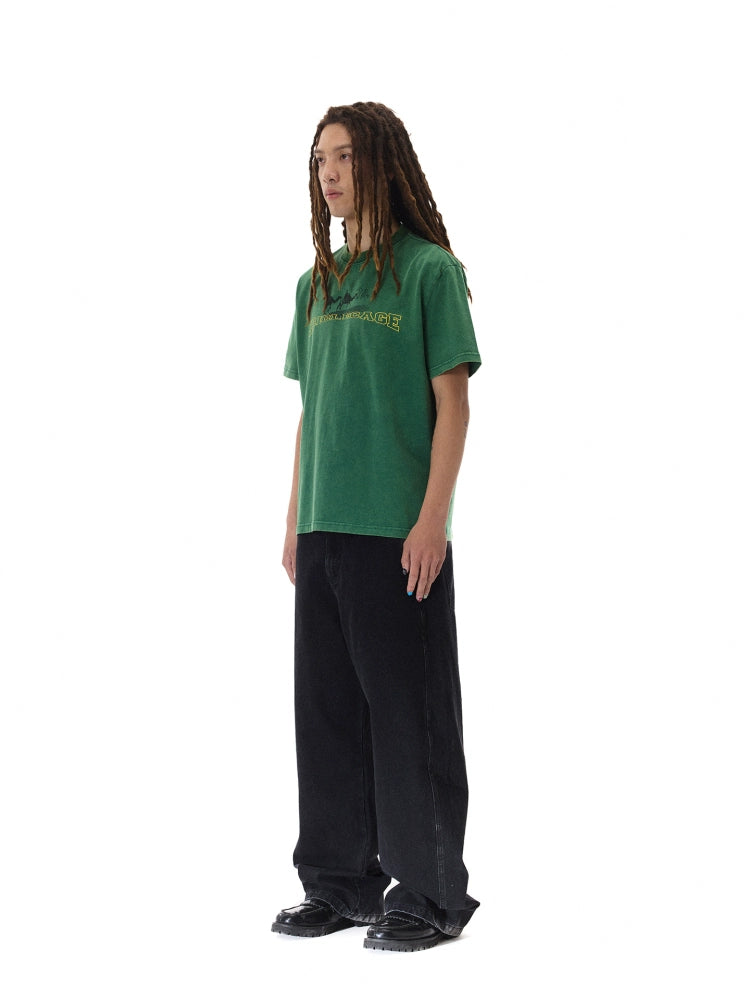 CRICLE CAGE English Alphabet Short and Wide Tee