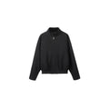 PLUS NO LOGO silhouette zipper old money wind jacket