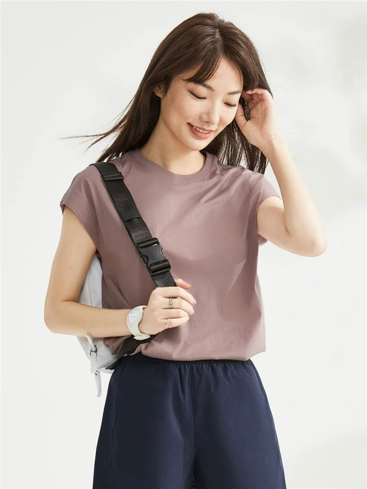 Giordano Cotton Temperament Round Neck Casual Tee