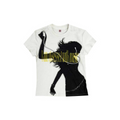 DETW Embroidery Hand-painted Slim-fit Front Shoulder Tee