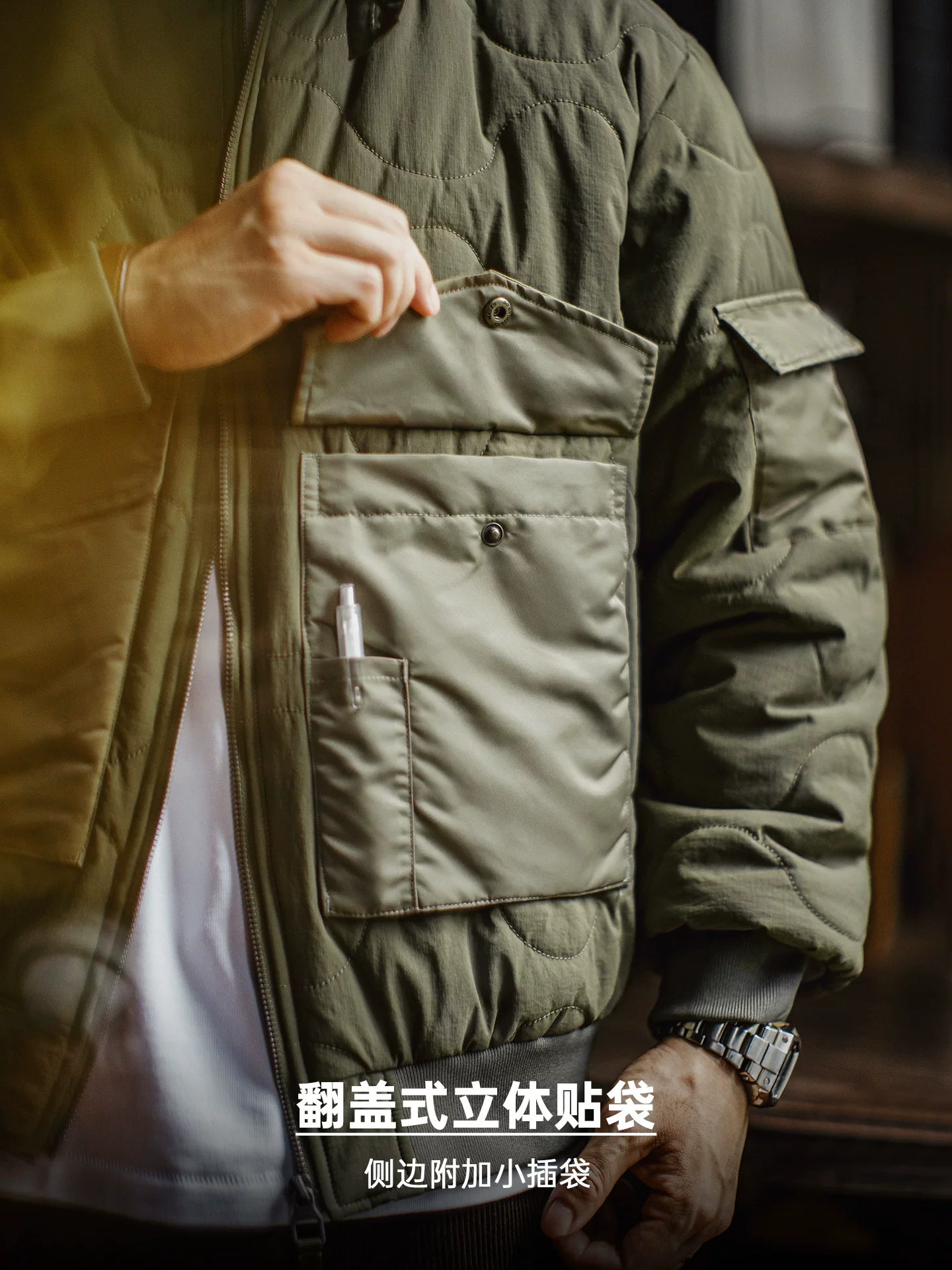 Madden Vintage M51 Army Green short Jacket