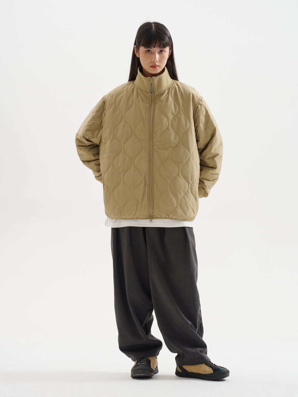 BUTTBILL three-proof Japanese retro gourd Shirley cotton clothes thickened Jacket