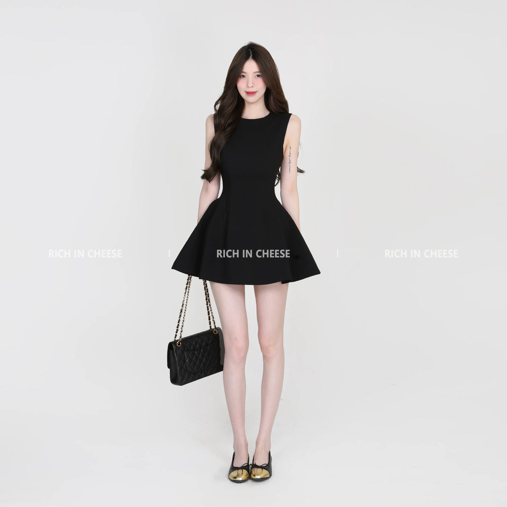 RICH IN CHEESE Temperament Waist Suit Waist Dress