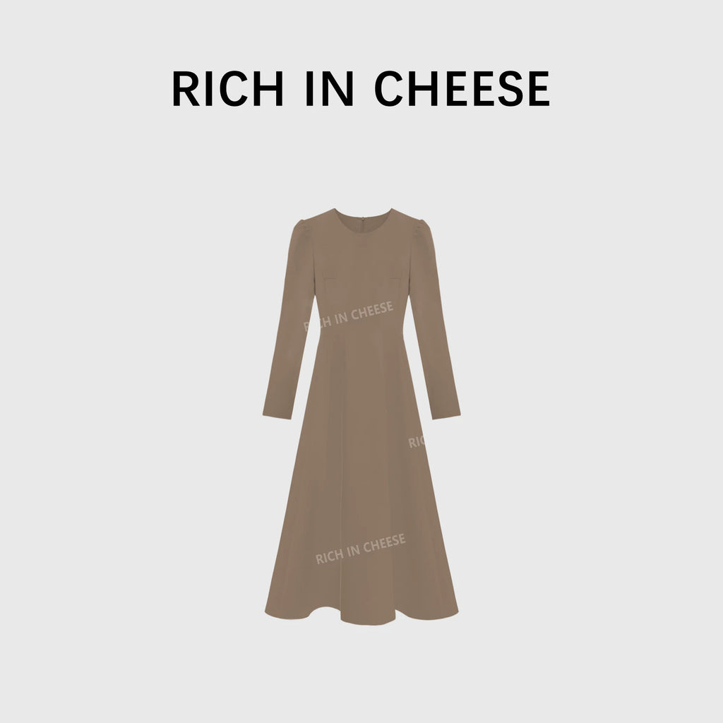 RICH IN CHEESE Temperament High-end Waist Suit Dress