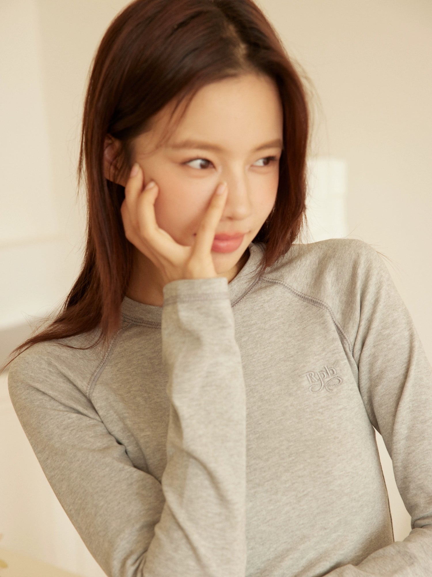 RPB BRAND Vintage Slim Fit Rough Sleeve Versatile Bottom Top