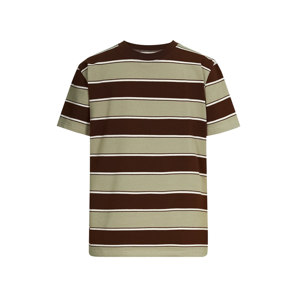 FUNKYFUN UNISEX Contrast Striped Front Shoulder Tee