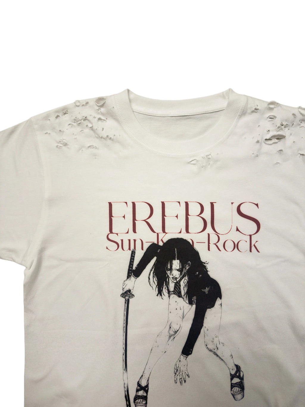 EREBUS Ripped Loose Casual Tee