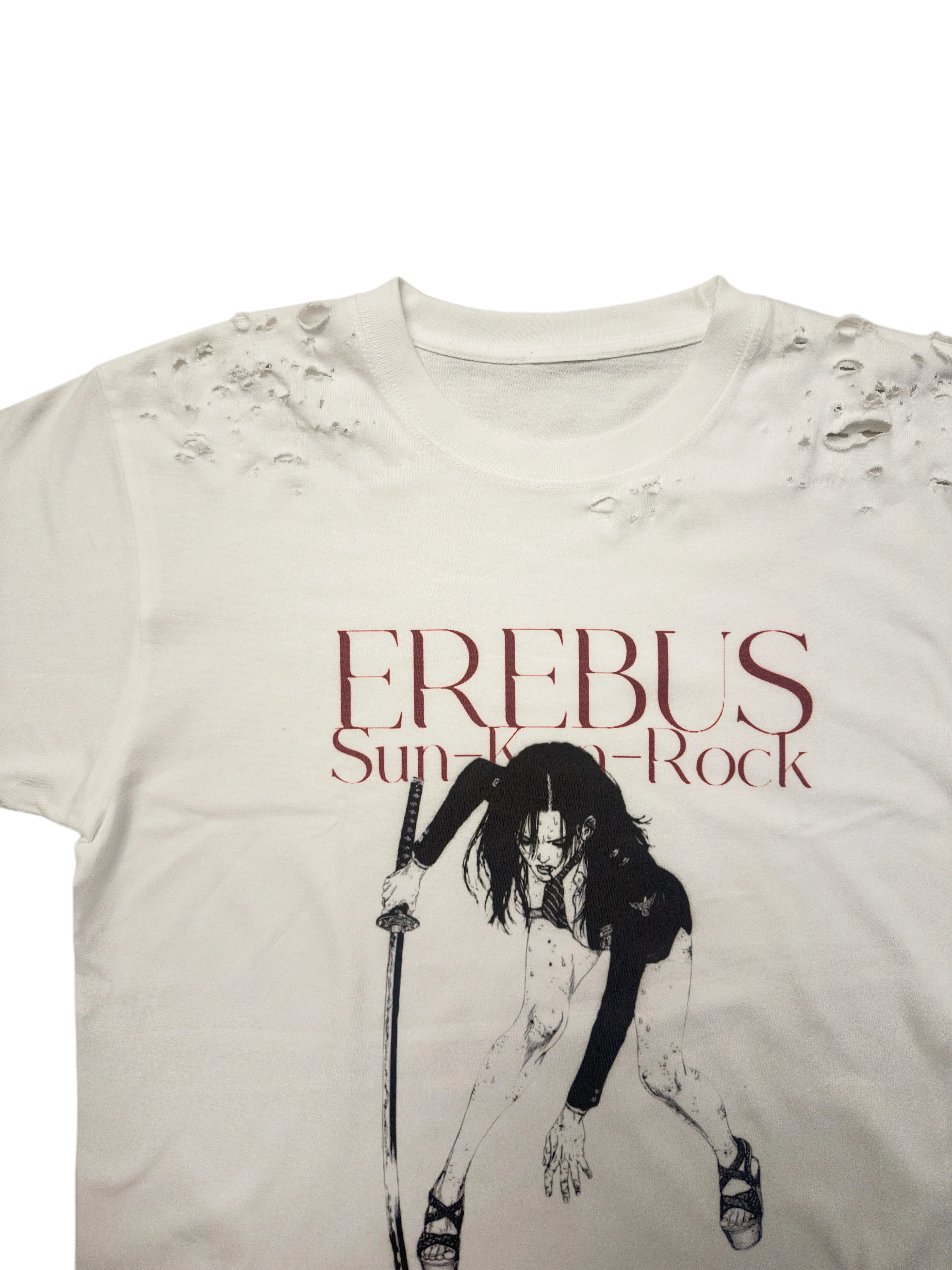 EREBUS Ripped Loose Casual Tee