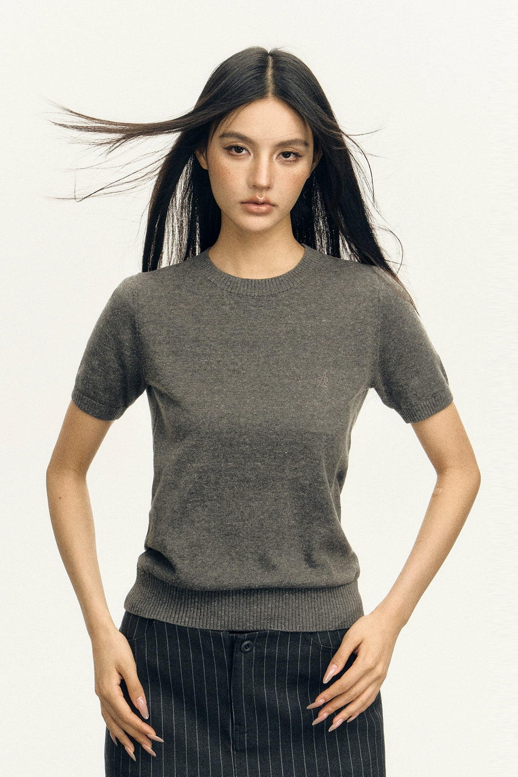 Ariseism Vintage Crew Neck Knitted Tee