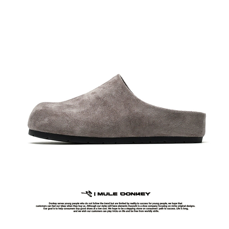 Donkey Wears A Bag Head Outside  One Foot on Versatile Birkenstocks