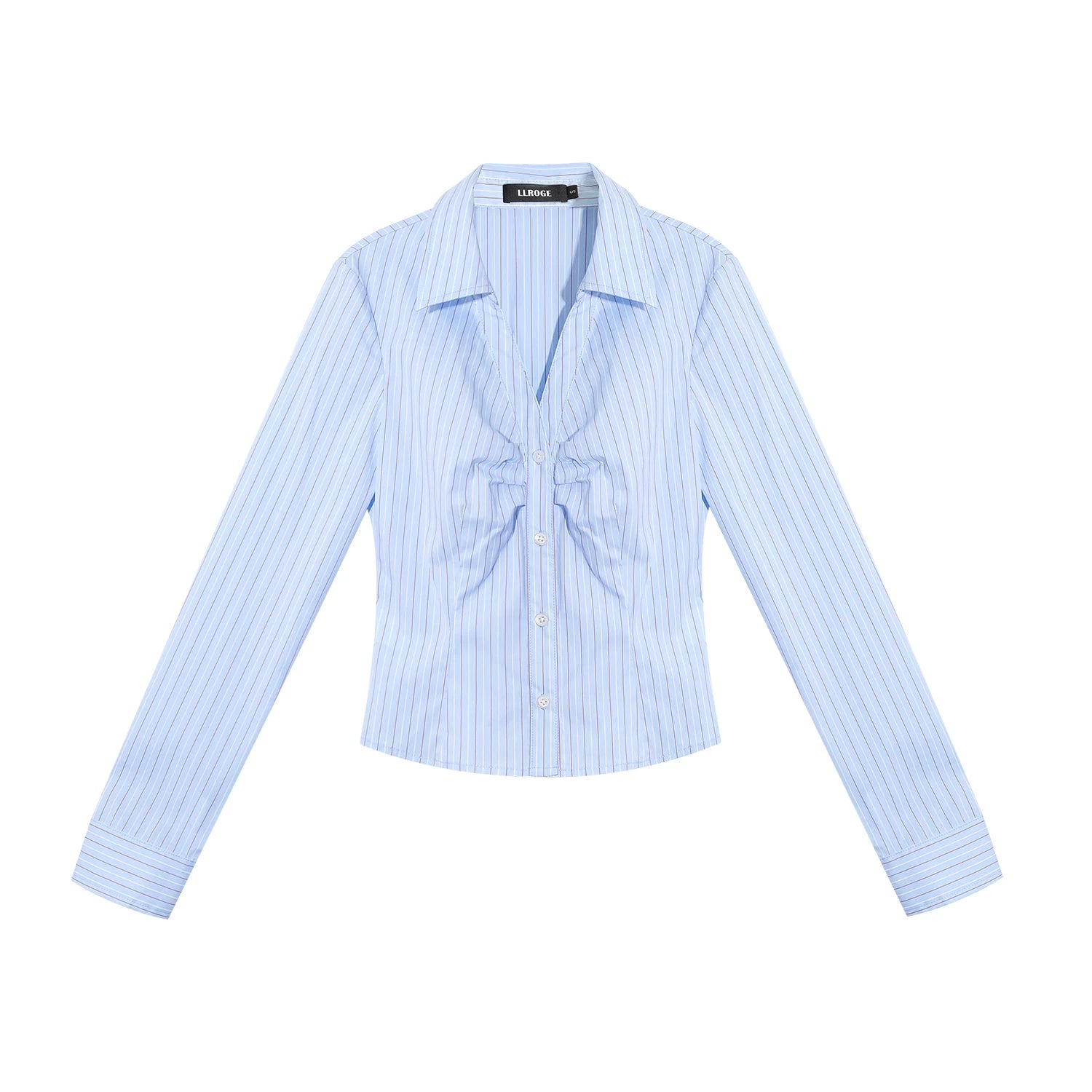 LLROGE Striped Shirt Skirt Set