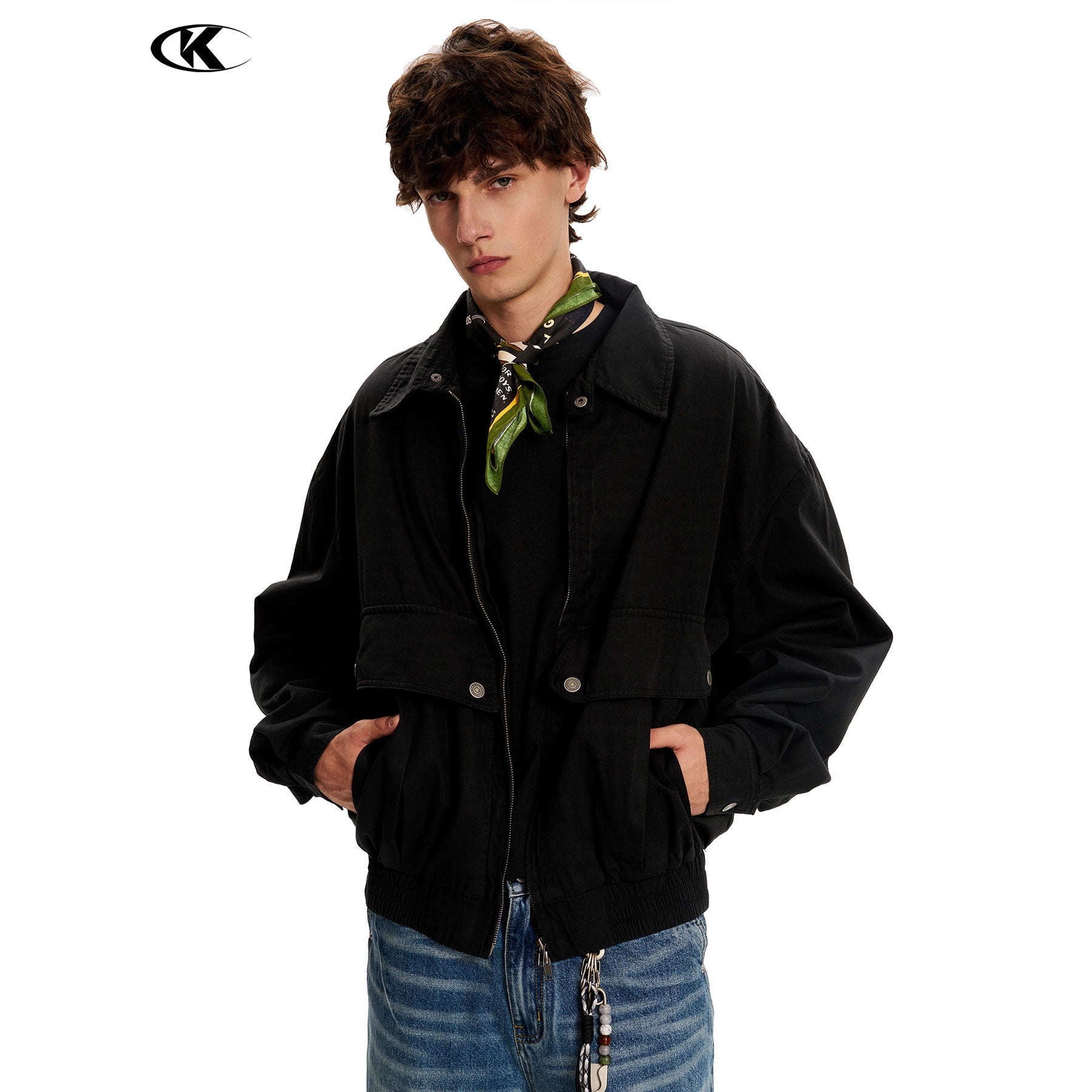 11KN Vintage Loose Lapel Casual Jacket