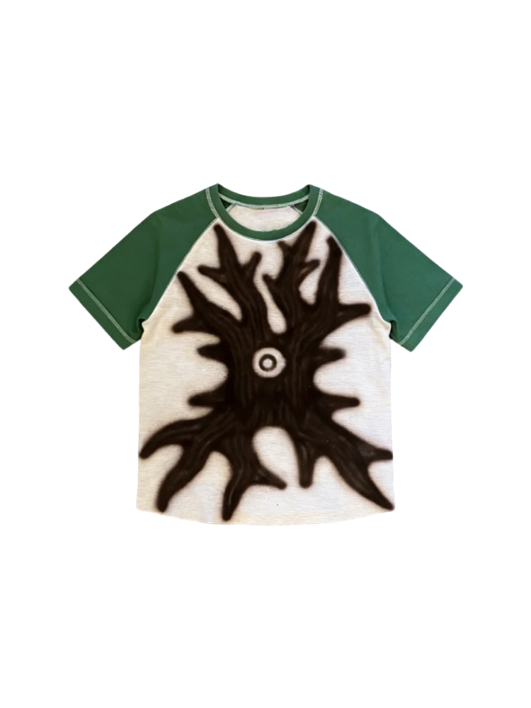 KONOOT Contrast Color Casual Loose Tee