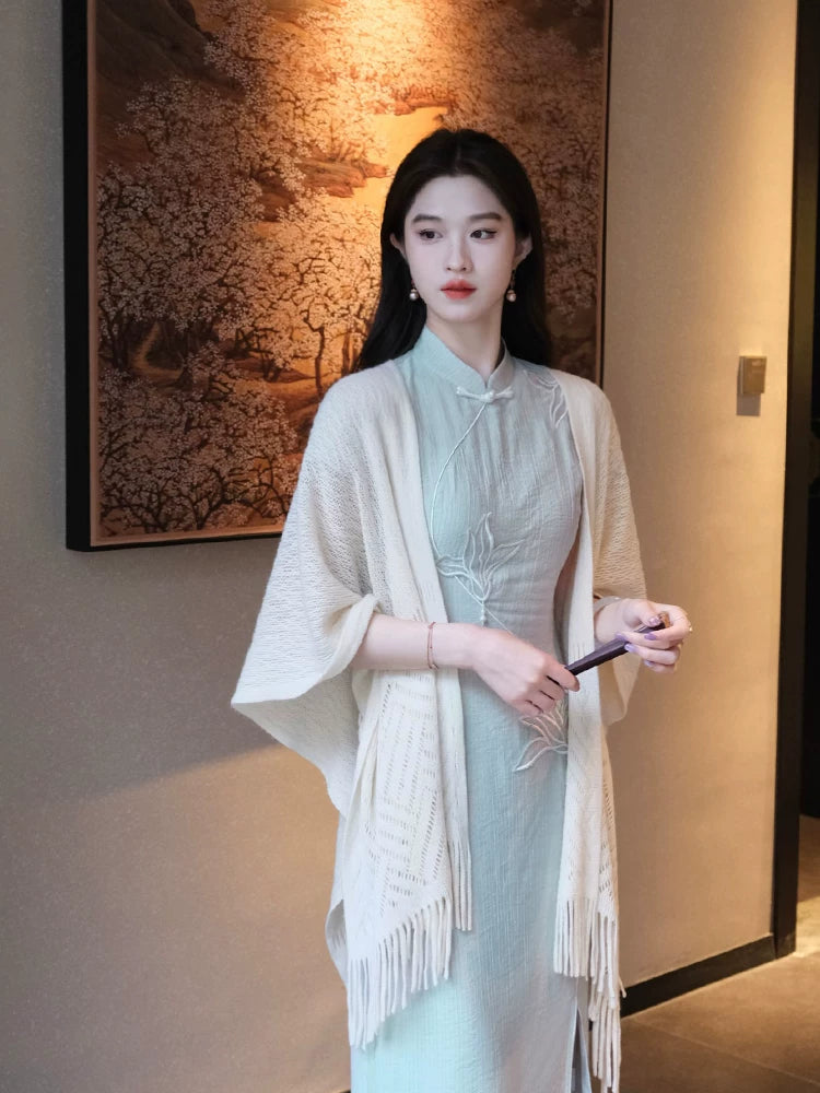 ZIHE Knitted Versatile Long Shawl