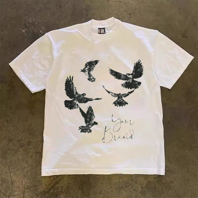 UPUPXIA Retro Casual Versatile Tee