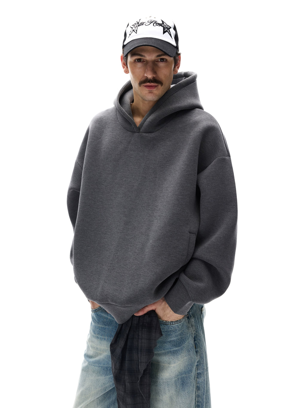 MADWITCH Simple Loose Casual Hooded Sweater