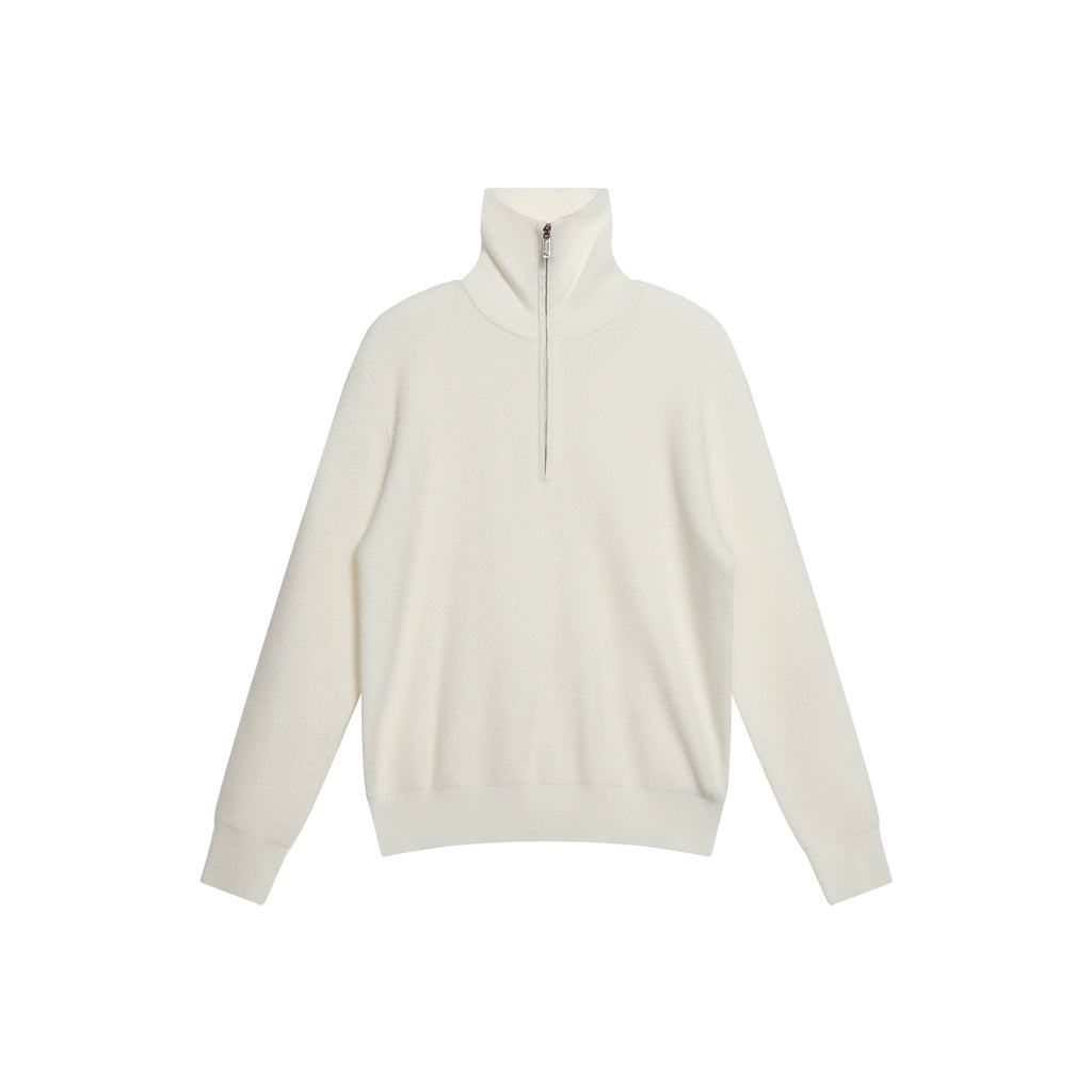 FUNKYFUN Loose Half-zip Turtleneck Knitted Sweater