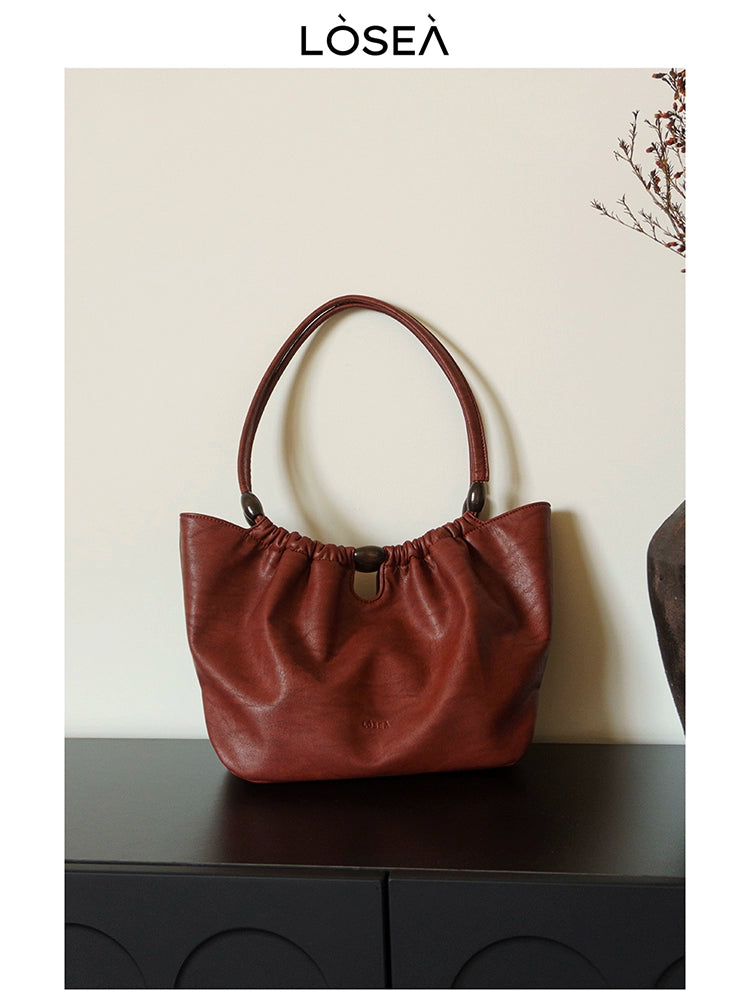 LOSEA Retro New Chinese Vegetable Basket Handbag