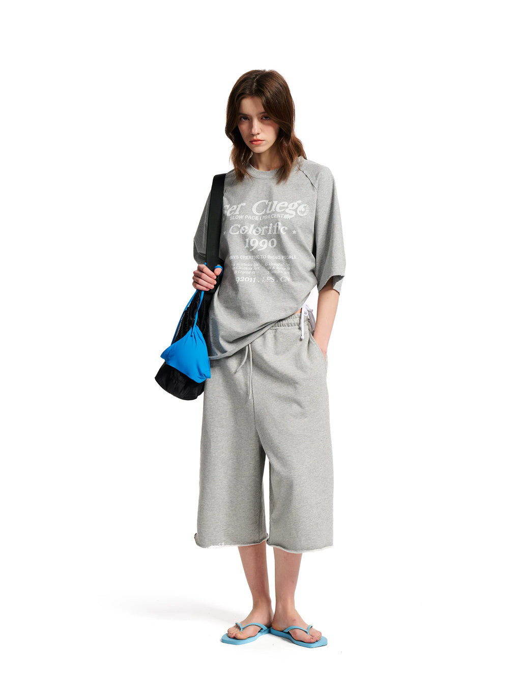 Loopsoon Vintage Alphabet Print Versatile Tee