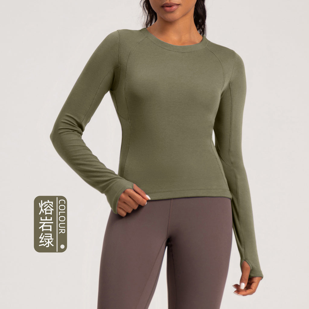 Athena Lulu Crew Neck Skinny Long Sleeves