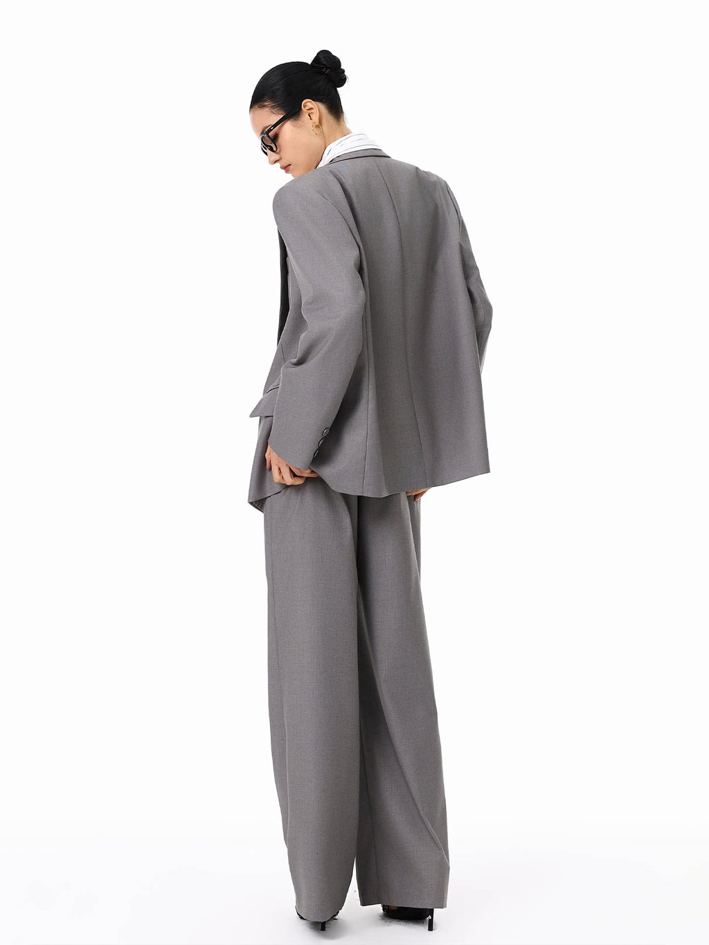 FINDYAWINGS Double-breasted Suit Trousers Suit