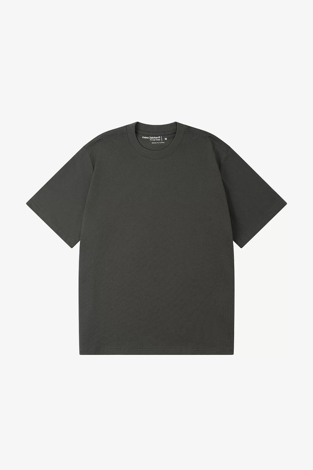 NO LOGO Xinjiang Long-Staple Cotton Boxy Wide-Fit Round Neck Basic T-Shirt