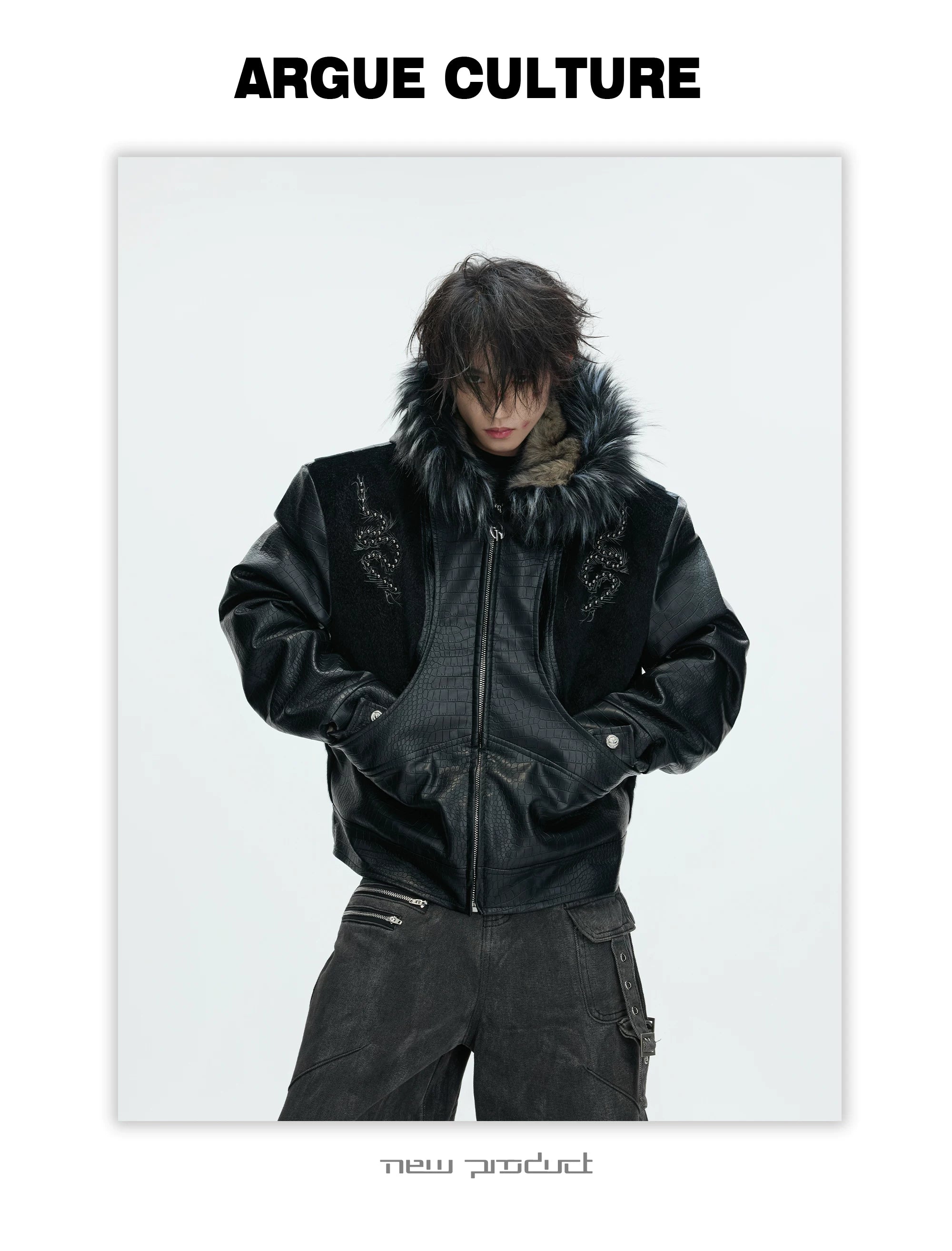 ArguECulturE Crocodile Hooded Padded Jacket