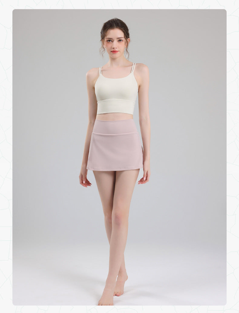 TIANQINGSE Skirt with Pockets, Thin Buttocks, Quick-drying Fitness Skirt