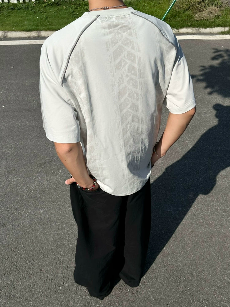 BeOurRule Vintage Tire Striped Sports Tee