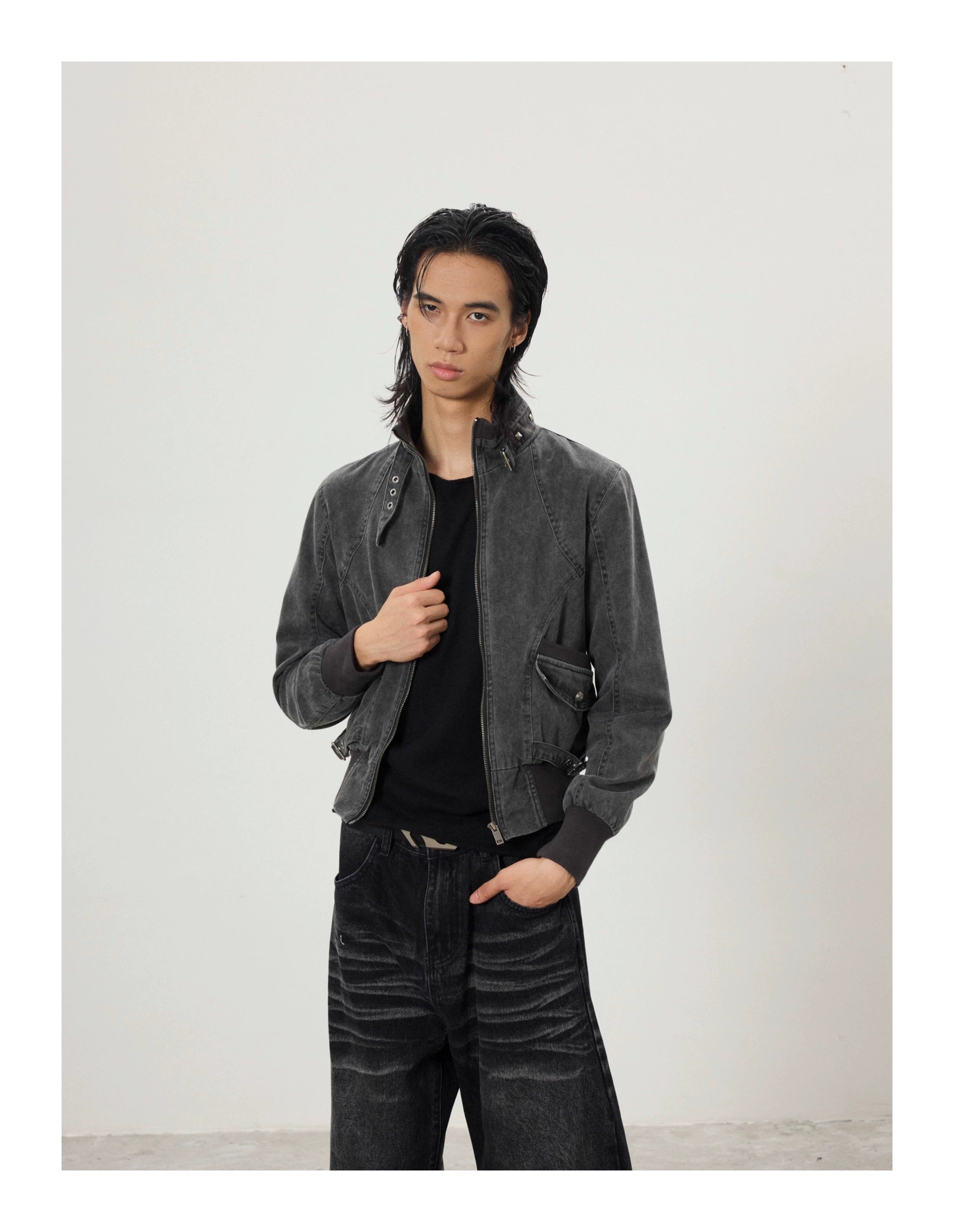 BTSG Vintage Short Slim Fit Work Jacket