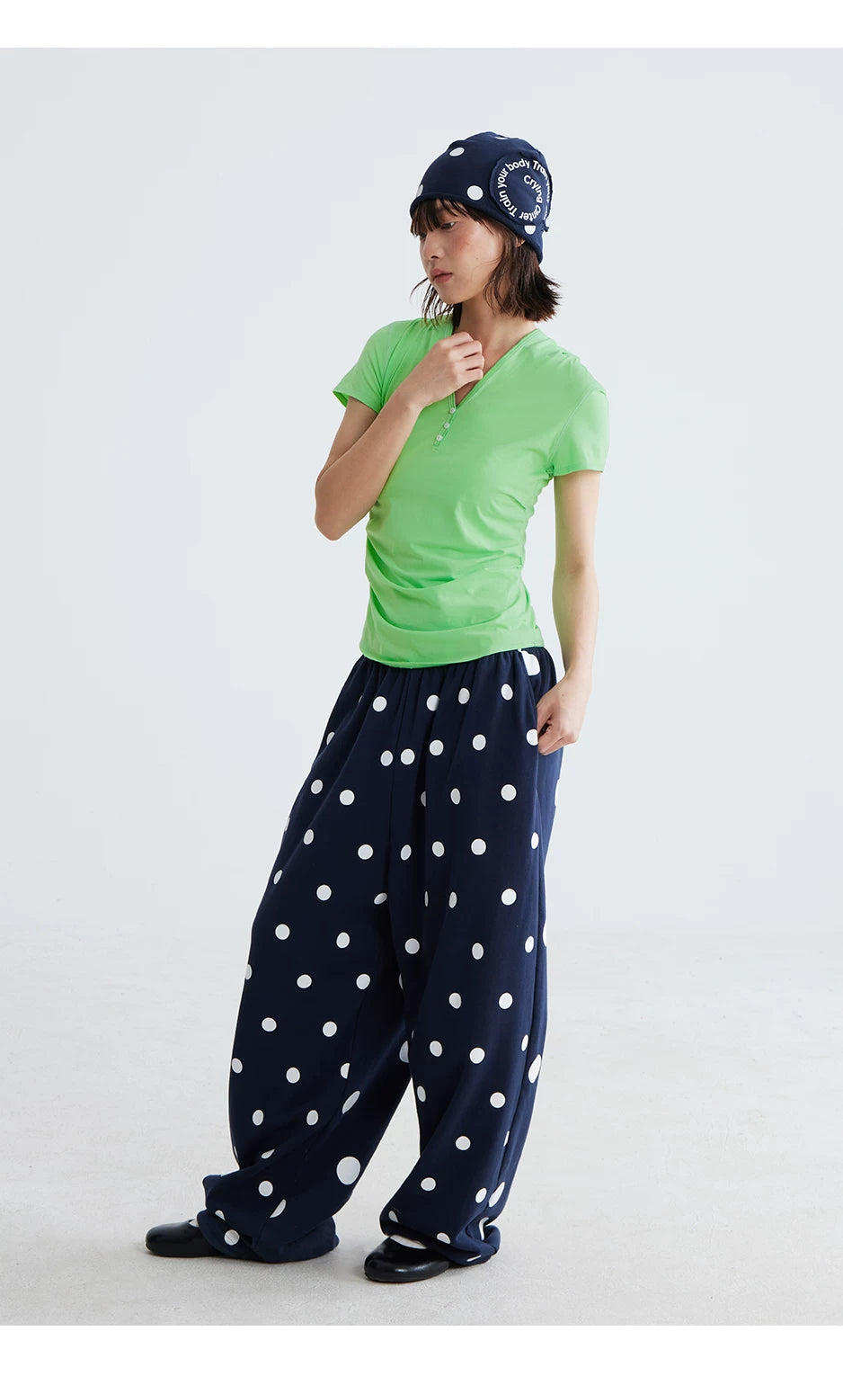 CryingCenter Hooded Tight Pleated Tee