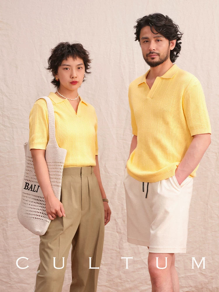 CULTUM Vintage Sport Hollow Polo Shirt