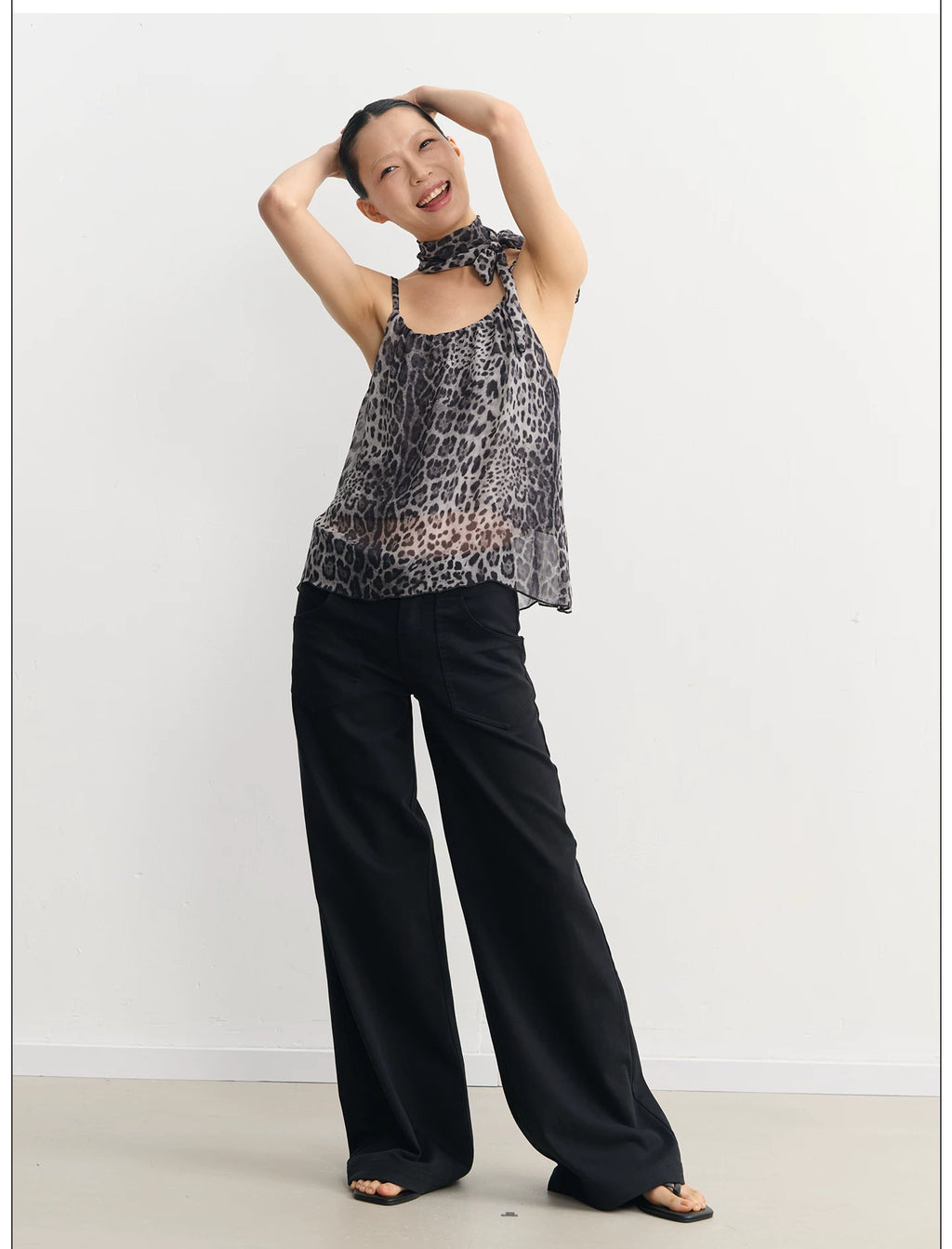 LINY LIBERTY Vintage Leopard Print Sling