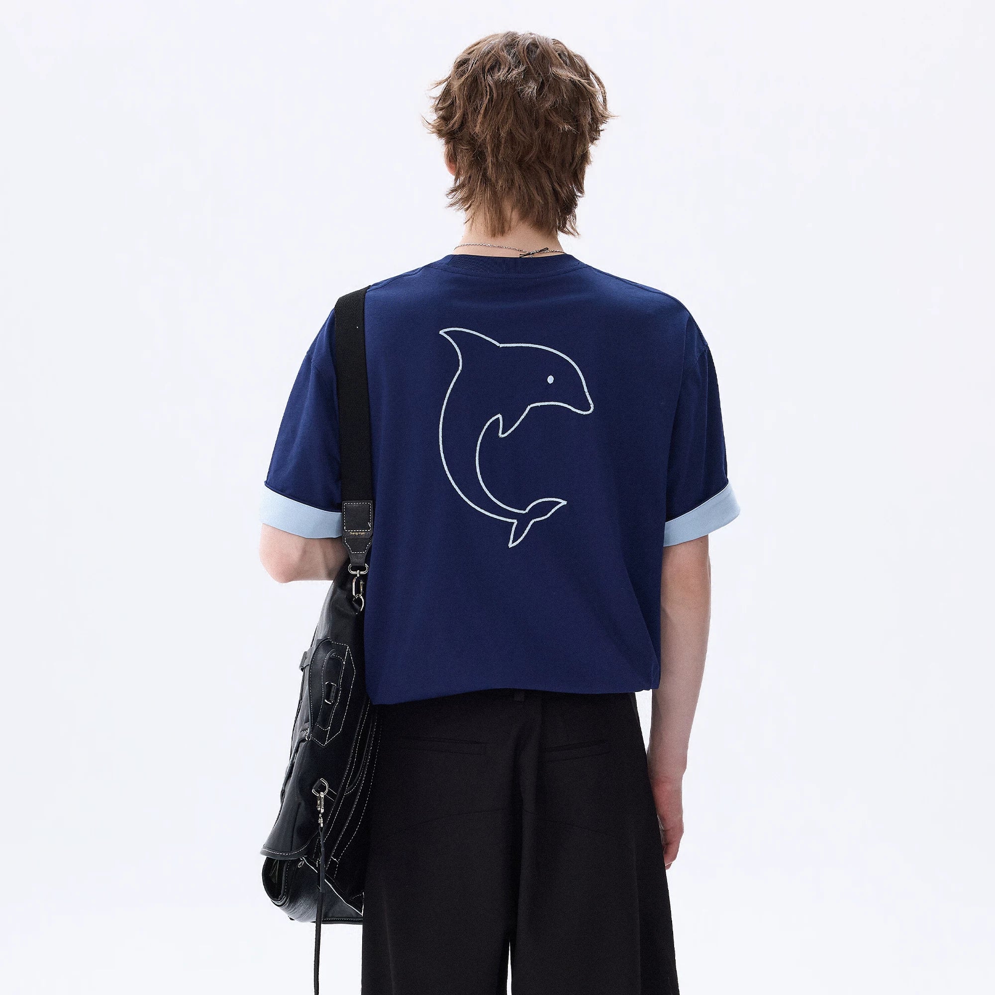 CHOR Cartoon Embroidery Loose Tee
