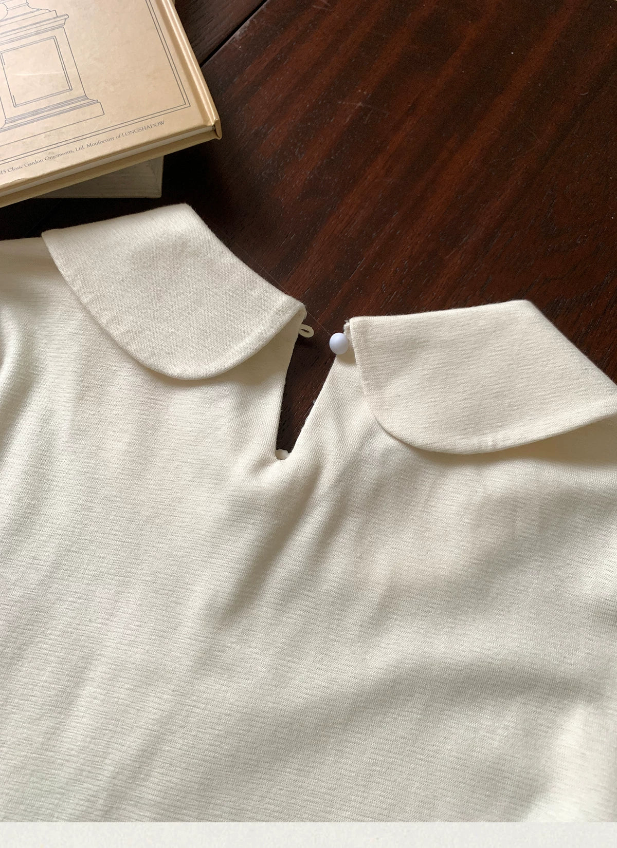 MUCHA Polka Dot Fungus Edge Doll Collar Long Sleeve