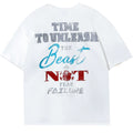 Muscle Dog Contrasting Print Loose Casual Fitness Tee