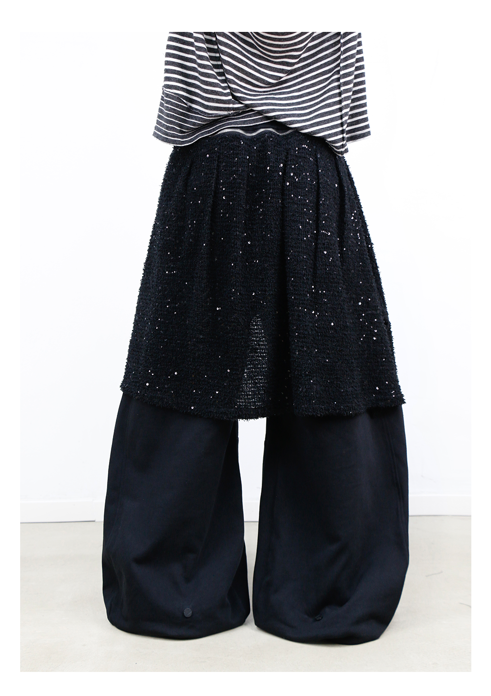 RELABEL Removable Fart Curtain Casual Sweatpants