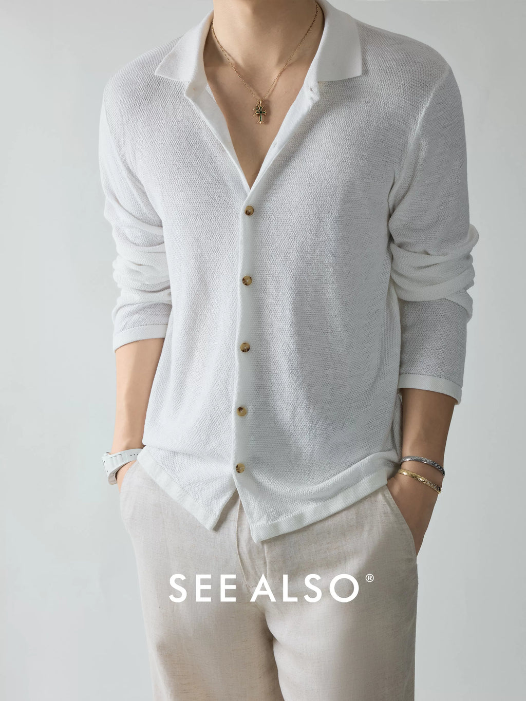 SEE ALSO Thin Long-sleeved Knitted Shirt