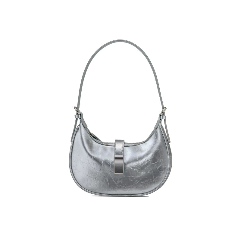 Neeley Niche French Leather Underarm Bag Saddle Bag