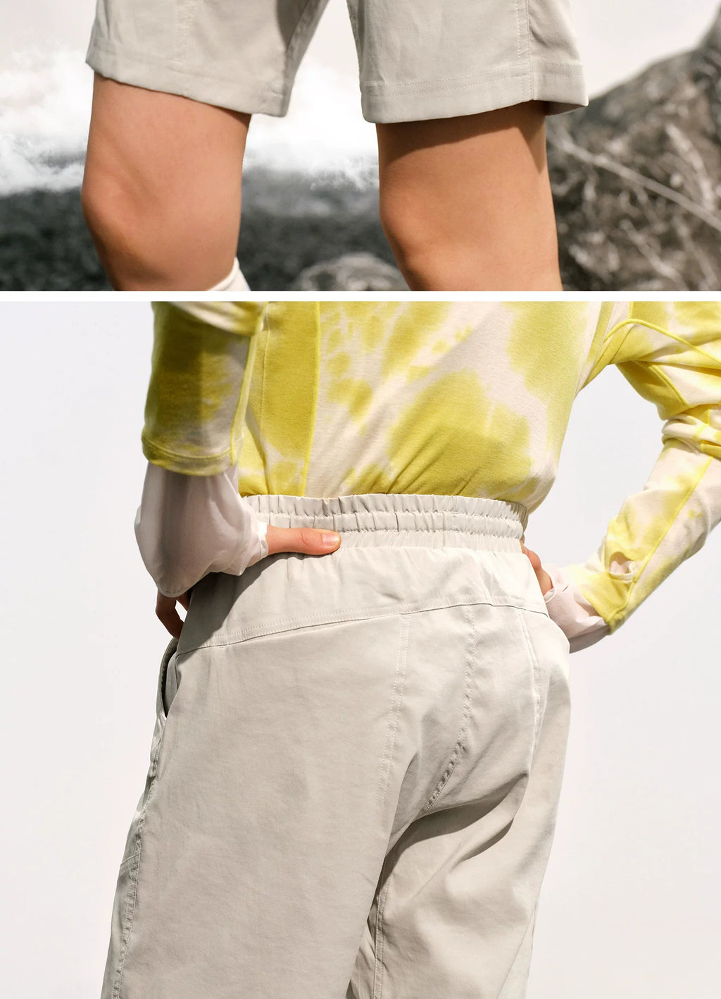 NO LOGO Stitching Quick-drying Sports Shorts