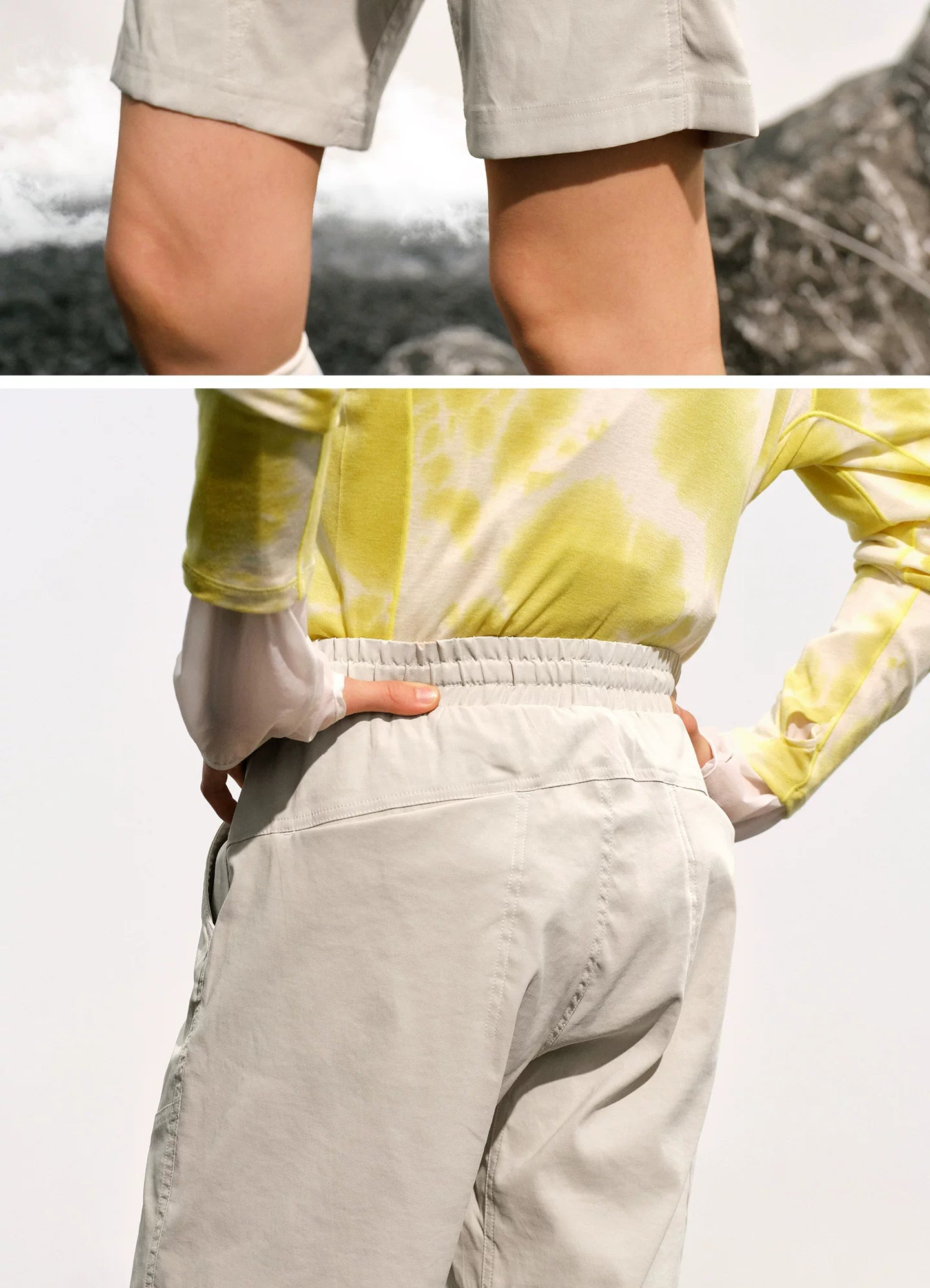 NO LOGO Stitching Quick-drying Sports Shorts