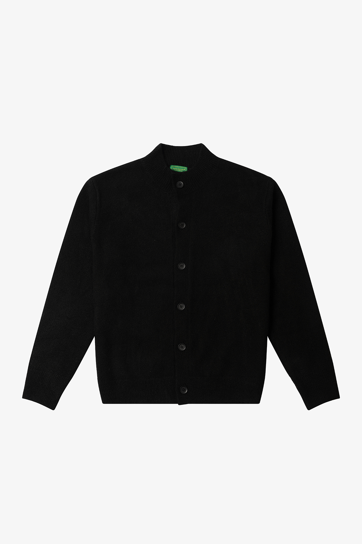 NO LOGO Knitted Button-up Neck Cardigan Sweater