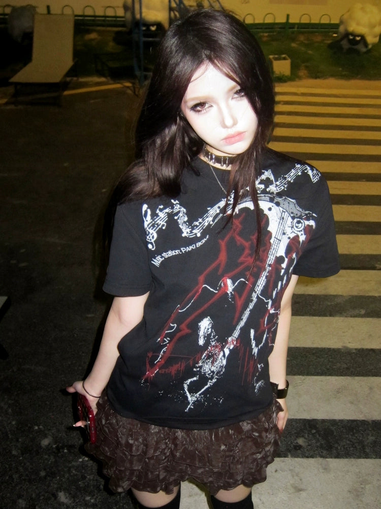 PAIKI Sickle String Vision Shoulder Tee