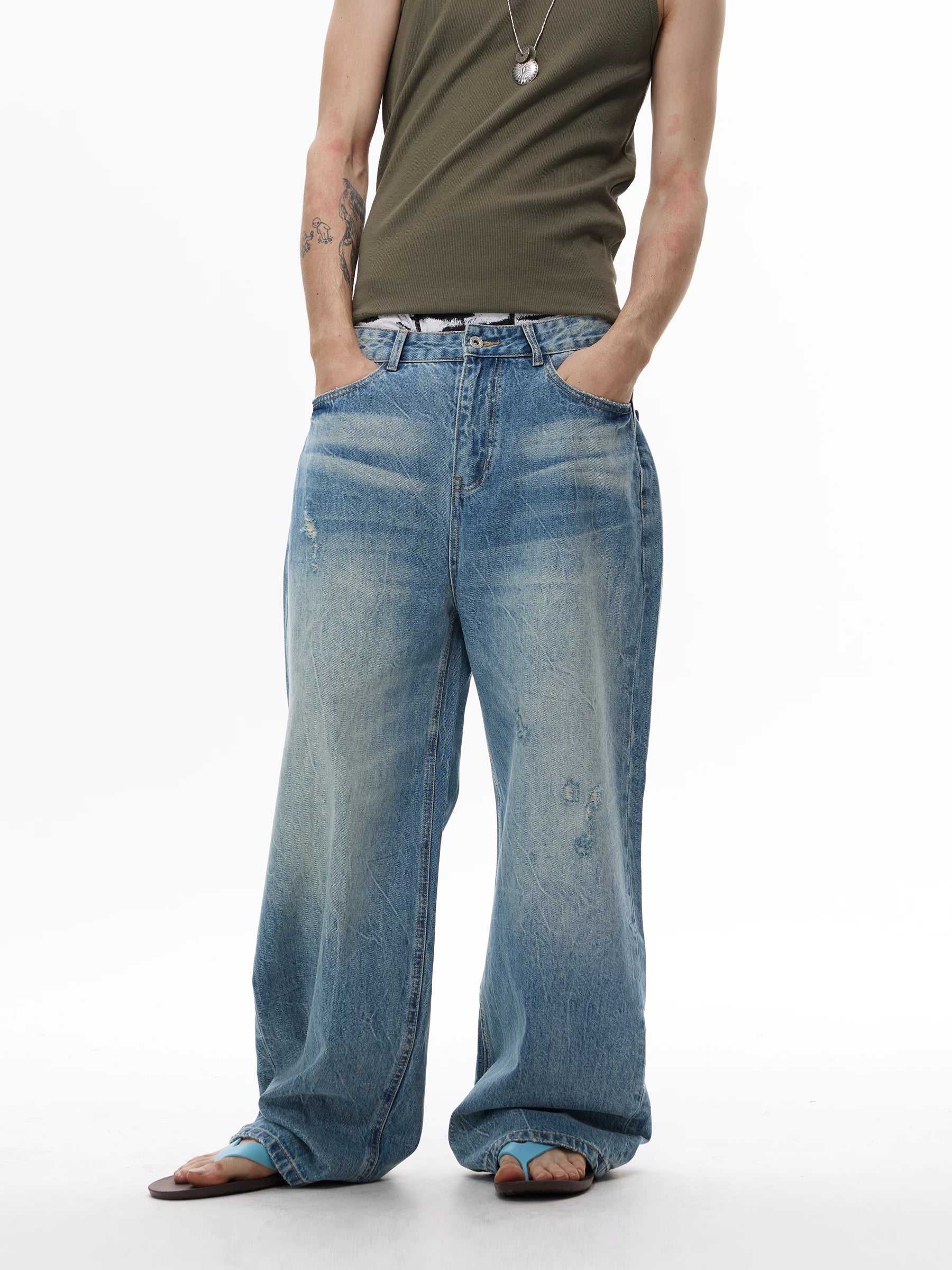WLNEXT Vintage Premium Ripped Jeans