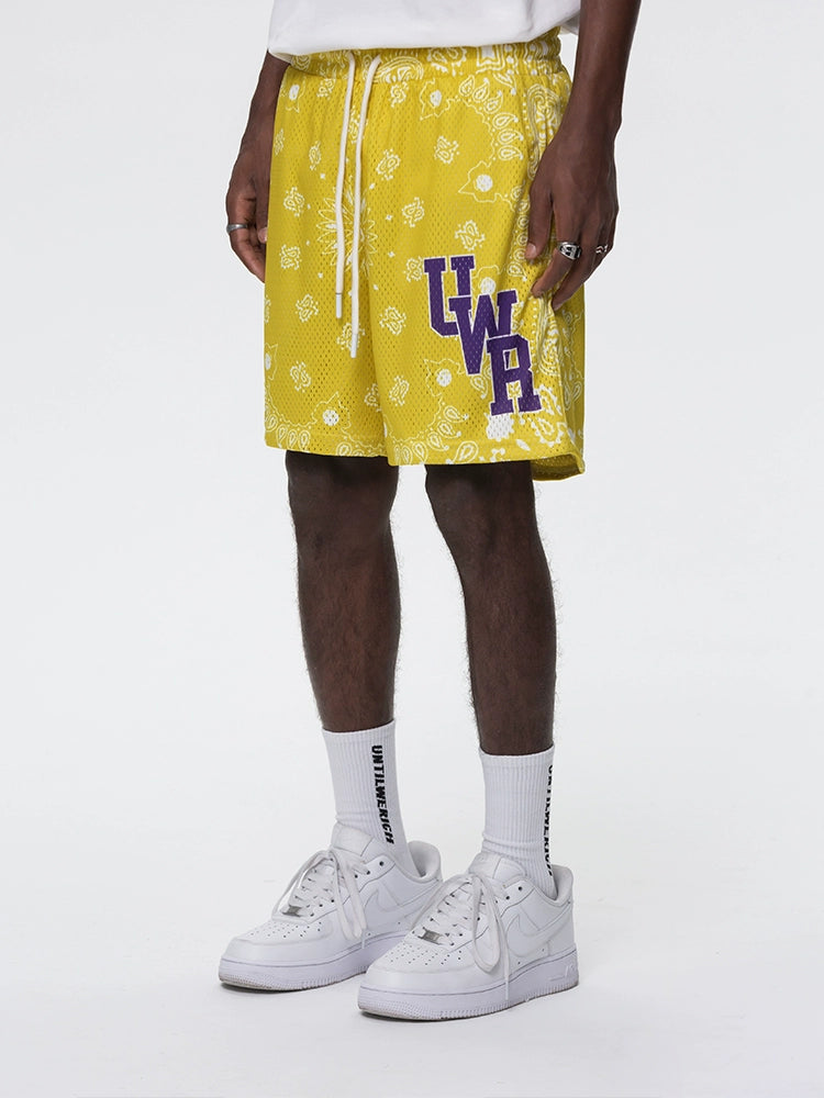 UNTILWERICH Quick-drying Sports Training Five-point Basketball Pants