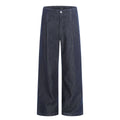 11KN Retro Simple Straight Double Pleated Loose Wide-leg Pants
